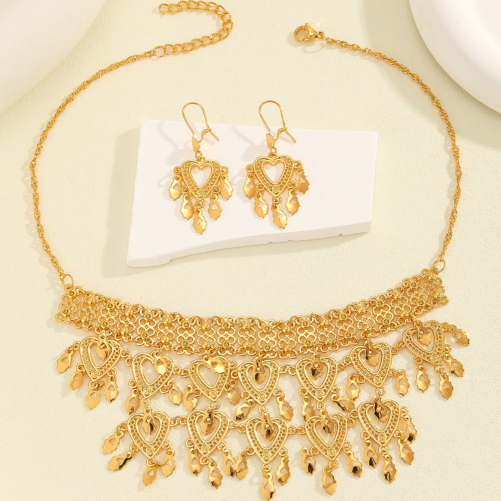 Gold jewelry set
