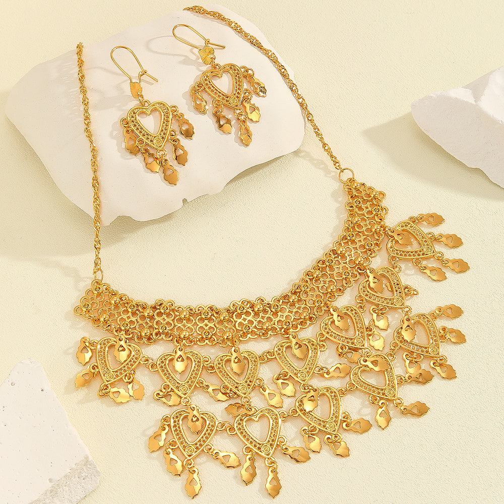 Gold jewelry set