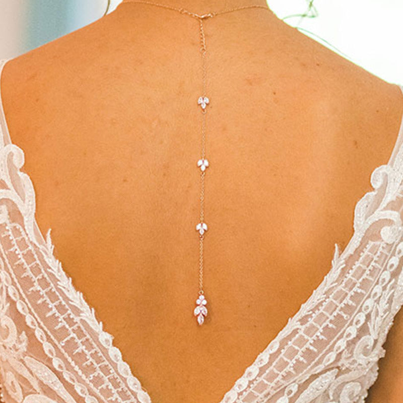 Back Chain Body Chain Bridal Jewelry Simple