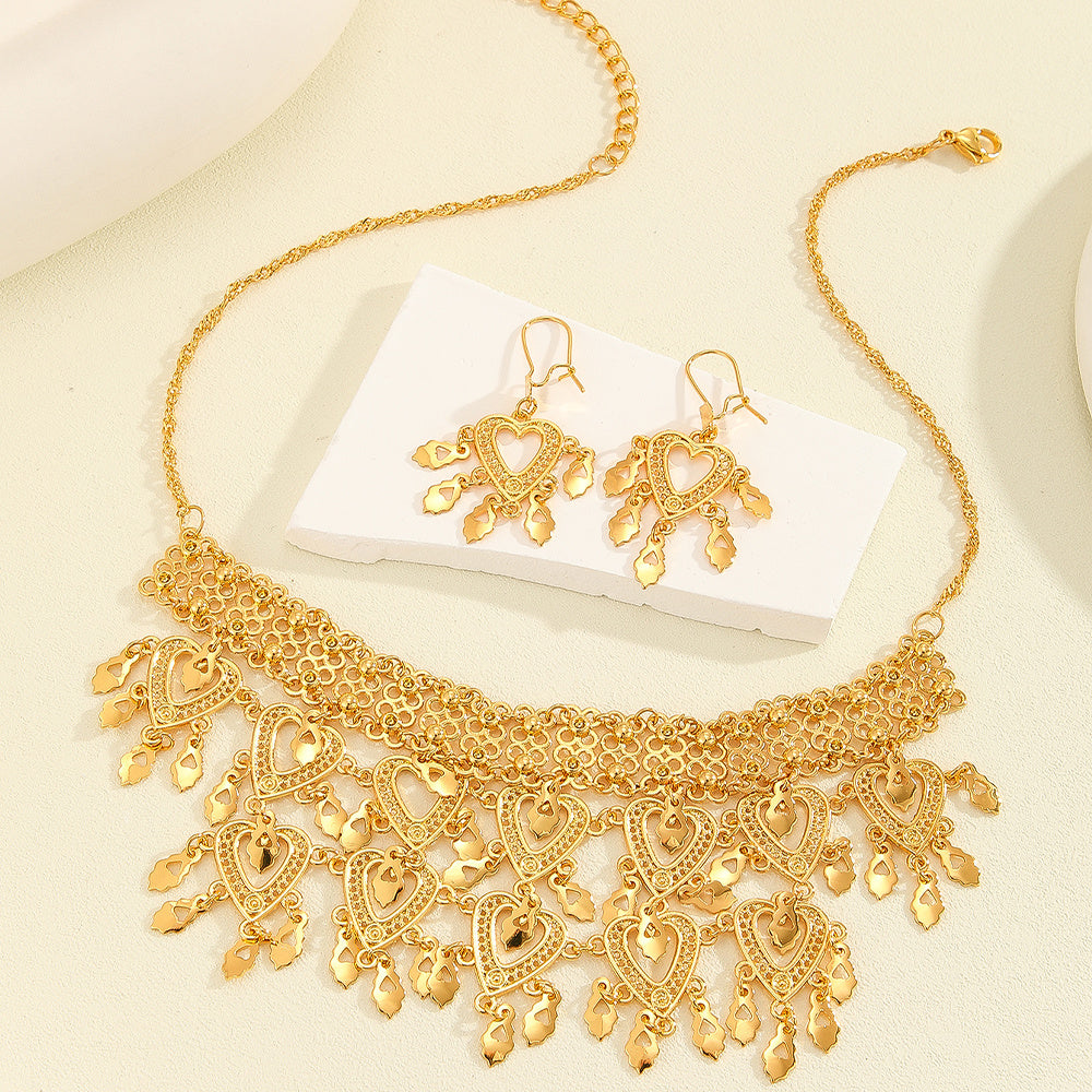 Gold jewelry set