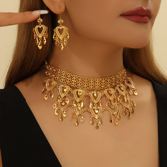 Gold jewelry set