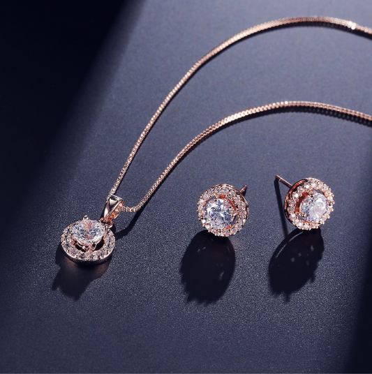 Women's Necklace & Earrings Jewelry Set