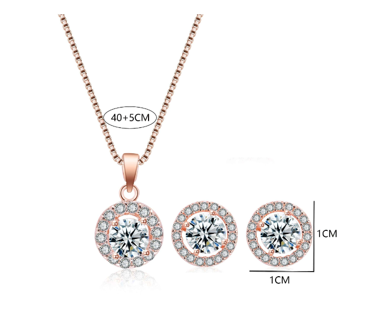 Women's Necklace & Earrings Jewelry Set